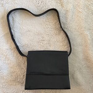 Black Leather Crossbody Bag